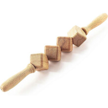 Massagestab aus Buchenholz, Rollstab, Übungsstab, Meridian-Rollstab, quadratischer Massagestab aus Holz, Heimmassagestab 40