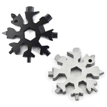2er-Pack 18-in-1 Schneeflocken-Multitool, Flaschenöffner/Schlitzschraubendreher-Set/Schraubenschlüssel, Geschenkidee für Männer (Standard -