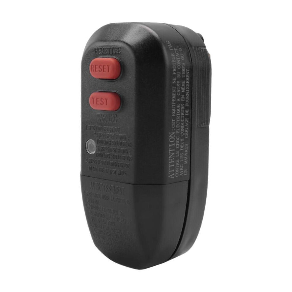 1Pcs Gfci Plug Replacement,Replacement Plug 2-Prong 15Amp 2-Wires Ground Fault Circuit Interrupter Safety Plug Us Plug 8472608266782