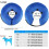 Collier pour chien gonflable de protection, collier ajustable, bleu pour animaux 3