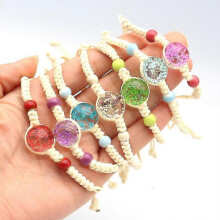 Bracciale dell'amicizia regolabile, braccialetto intrecciato, braccialetto dell'amicizia (3 pezzi, colore casuale)