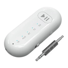 Bluetooth 5.3-Empfänger fürs Auto, Bluetooth-Sender-Empfänger mit LED-Anzeige, Audio-Empfänger für