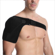 Schulterbandage mit Stützfunktion, Wärmeschutz und verstellbarem Gurt, Neopren-Wickelband und Rotatorenmanschetten, passend für die linke Sc
