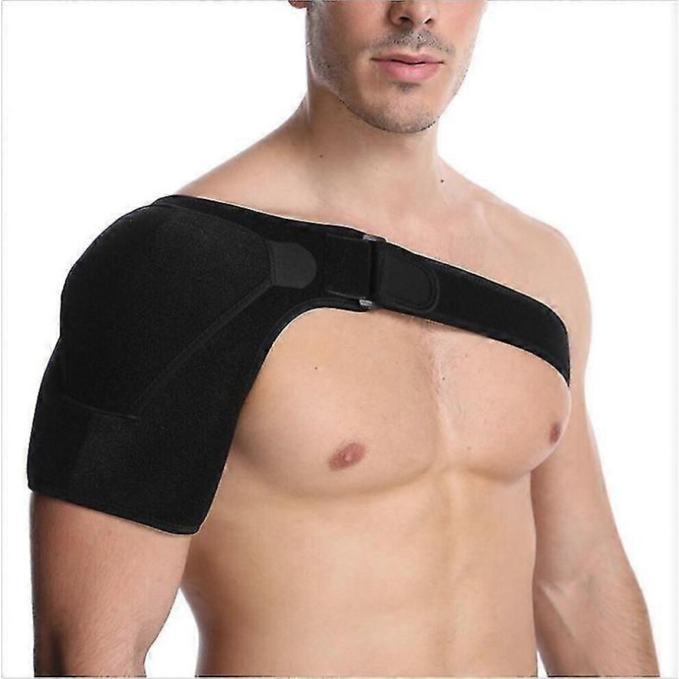 Shoulder Brace Support Warmth Protective Gear With Adjustable Strap Neoprene Wrap Belt Band Rotator Cuffs Fits Left Shoulder