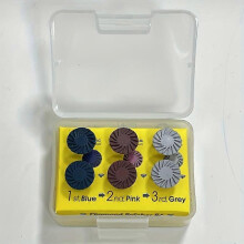 Polierscheibe, Polierrad, Zyklonscheibe, Polierbürste, 6-teiliges Set