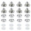 8-delige set Pailvens luidsprekerspikes 1