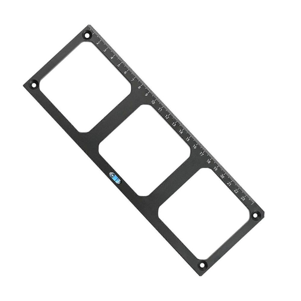 Socket Hole Template For Woodworking And Wall Socket Contour Drawing Template With Leveling Bladder And Three Holes 8472608233302