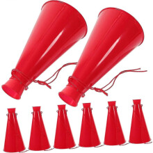 Megafono 10 pezzi Altoparlante Altoparlante Sportivo Plastica Rosso Corni da Festa