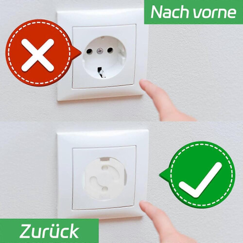 Europäische Standard-Steckdosenschutzabdeckung – weiß 2