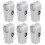 6 X Εξαρτήματα Rack Display, Εσωτερική Διάμετρος 25mm, Συνδέσεις Διπλής Κατεύθυνσης 1