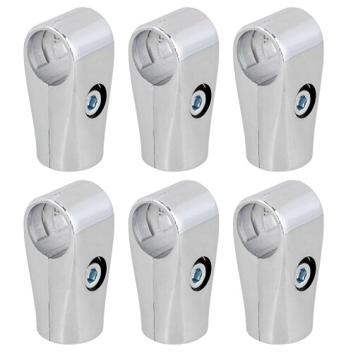 6 X Εξαρτήματα Rack Display, Εσωτερική Διάμετρος 25mm, Συνδέσεις Διπλής Κατεύθυνσης