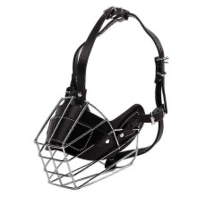 Museruola per Bull Terrier - Cestino in filo metallico imbottito in neoprene per addestramento e morsi