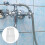 Weiße Duschkopflochabdeckung, PVC-Duschventilabdeckung, 4-teilig 5