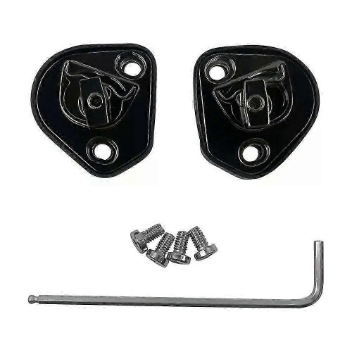 Plaque de base de pivot pour casque de moto avec vis - Accessoire de remplacement pour casques de course