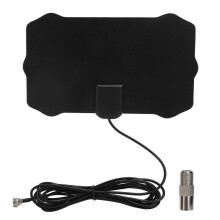 Zimmer-TV-Antenne mit hoher Verstärkung, HD-TV-Signalempfänger, Schwarz