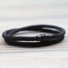 Minimalistisches Herren-Seilarmband, doppellagiges Überlebensarmband