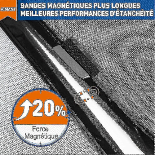 Μαύρη μαγνητική κουρτίνα πόρτας 80 X 210 cm, εντομοαπωθητική μαγνητική κουρτίνα πό 1