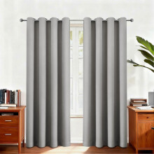 panelen moderne 100% verduisterende gordijnen met gecoate voering voor slaapkamer, woonkamer, eetkamer, badkamer, raam en huisdecoratie
