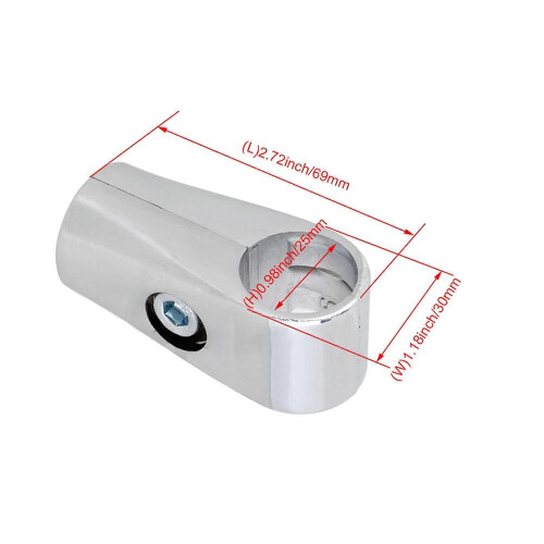 6 X Εξαρτήματα Rack Display, Εσωτερική Διάμετρος 25mm, Συνδέσεις Διπλής Κατεύθυνσης 2