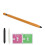 Hochsensibler orangefarbener ABS-Touchscreen-Stift für Smartphones/Tablets 2
