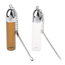 Random Color Box Storage Dispenser for Pill for Case Snuff Bottle With Metal Spo