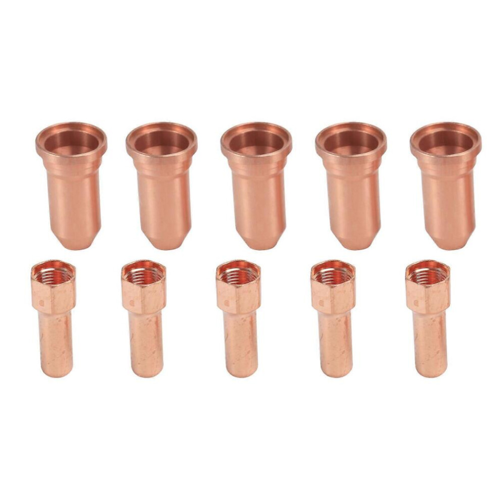5Pcs 52556 Electrode And 5Pcs 51248 Nozzle Tip For Pt-100 Pt100 Ipt-100 Ptm-100 Ipt100 Ptm100 Plasma Cutting Torch 8472608290138