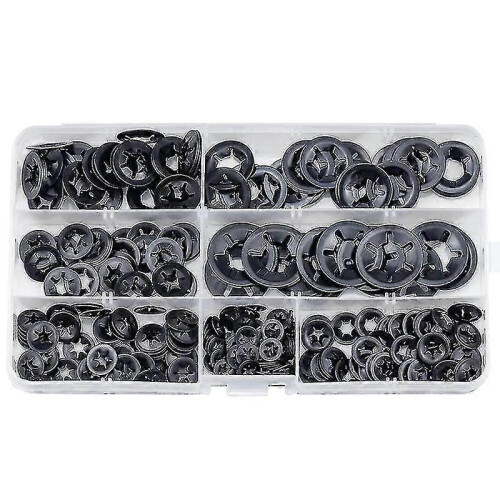 340 Piece Internal Tooth Star Lock Washer Locking Kit Quick Lock