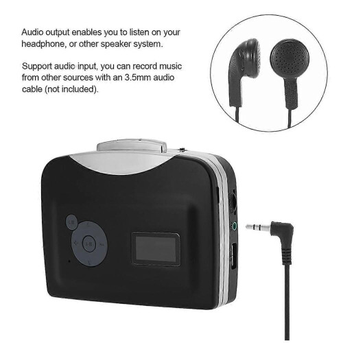 Κασετόφωνο USB Μετατροπέας κασέτας σε MP3 Αποθήκευση σε δίσκο USB Αυτόματη διαμέρισ 1