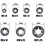 340 Piece Internal Tooth Star Lock Washer Locking Kit Quick Lock 2
