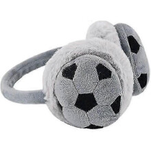 Ohrenschützer für Kinder, Jungen und Mädchen, Fußballmuster, Ohrenwärmer für den Winter im Freien – Accessoire für kaltes Wetter