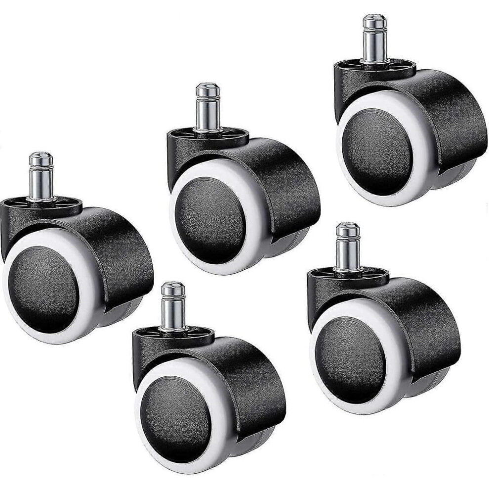 5Pcs Office Chair Casters Universal Hard Floor Casters Replacement Office Chair Casters, 10X22mm 8472608229732