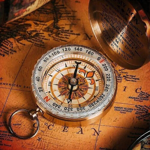 Dad To Son Enjoy The Ride Compass Luminous Compass 1