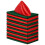 12 τεμάχια χριστουγεννιάτικες σατέν χαρτοπετσέτες 30x30cm, τετράγωνες, μεταξωτές, απ 4