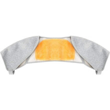 Suporte duplo para ombros, aquecedor de ombros em fleece para homens e mulheres, faixa de ombro quente para alívio da dor, suporte protetor