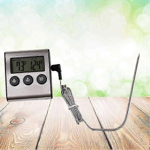 Termometer för mat, grill, röktermometer, kökstermometer, kötttermometer, två 2