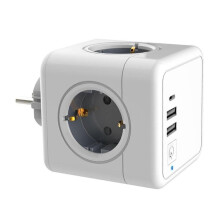 Kreatives Würfelmodell, quadratische Steckdose, Powercube, europäischer Standard, deutscher Standard, koreanischer Konverter, Steckdose E02C