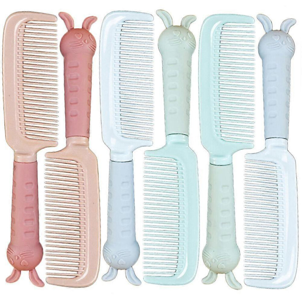 Hair Supplies Cartoon Combs for Hair Combing 12Pcs Portable Combs