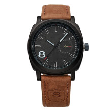 Reloj de cuarzo vintage para hombre de 35 mm, blanco/negro