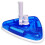 Triangular Swimming Pool Vacuum Head, Replaceable Channel-Set with Polypropylene Brushes Integrated Brush Bristles with Perimeter Vinyl Bumper for 3