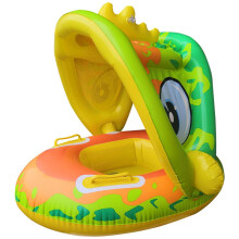 Oppusteligt sæt med håndtag, solcreme til babypool med baldakin til småbørn, babypool med super flydende konstruktion til indendørs og udendørs