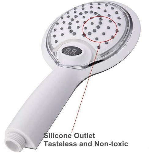 Sustainable Gradient LED Shower Head, Temperature Controlled With Digital Display For An Invigorating And Safe Shower 1