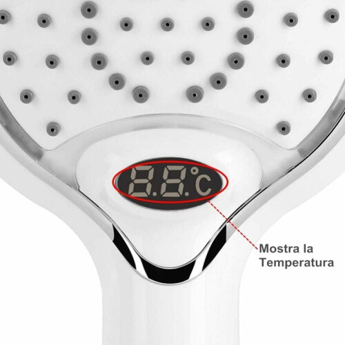 Sustainable Gradient LED Shower Head, Temperature Controlled With Digital Display For An Invigorating And Safe Shower 2