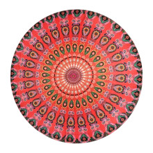 Mandala mintázat díszíti otthonát kézzel készített pamut kerek faliszőnyeggel, tapasztalja meg az indiai kézművesség gazdagságát