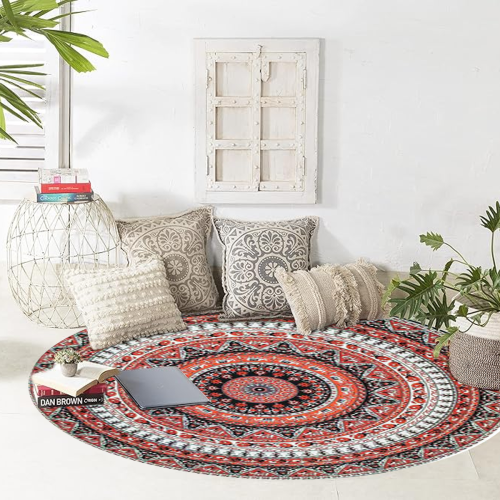 Μαξιλάρι διαλογισμού Mandala, 100% βαμβακερό υλικό, μποέμ ινδικού σχεδιασμού, 1
