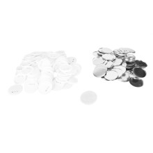 Suministros para hacer botones, juego de 100 piezas, hojalata y plástico inoxidables, material de alta calidad, resistentes a la intemperie, piezas