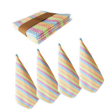 Sneldrogende katoenen theedoeken 4-pack reinigingsdoek-stijl A