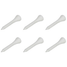 50 pièces Porte-tees en bois d'érable, Supporteur de Trousse à balles blanc, 42 mm de long, Kit de base