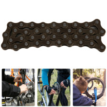 38 Link Strong Steel Chain for Bikes - 410 Model Impact Resistant
