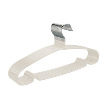 Pak van 10 antislip kleerhangers Duurzame kledinghangers-Wit