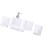 5Pieces Bathroom Essentials Set Not Breakable Acrylic-White 1